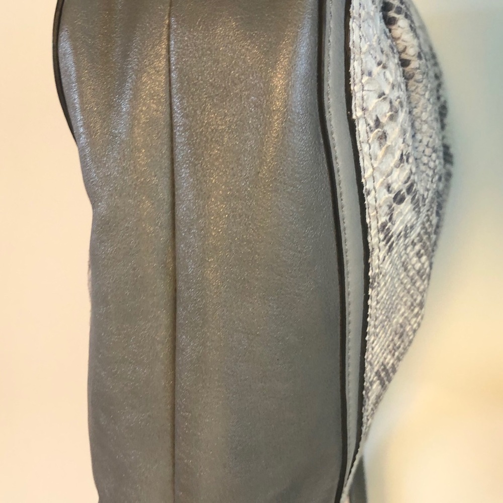 Coach Gray Embossed Python Bag - Picture 5 of 14